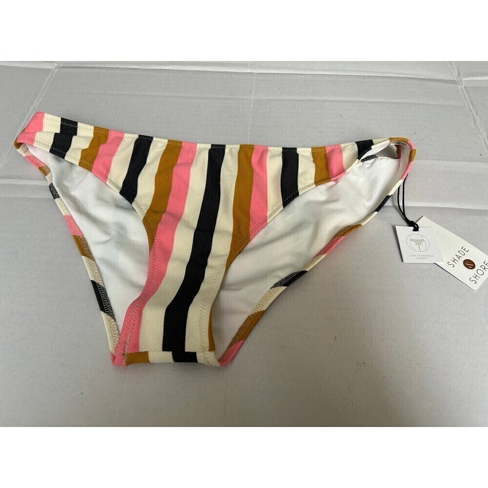 SHADE & SHORE Women’s Low Coverage Cheeky Bikini Bottoms Swim NWT